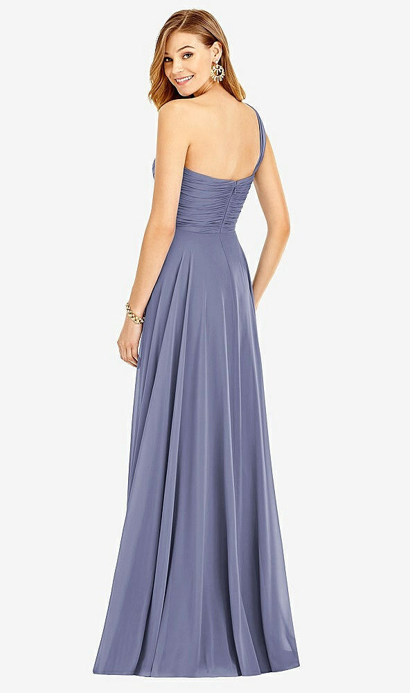 Back View - French Blue After Six Bridesmaid Dress 6751