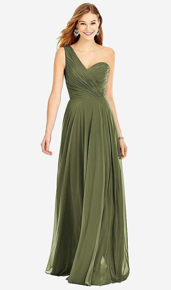 Front View - Olive Green After Six Bridesmaid Dress 6751