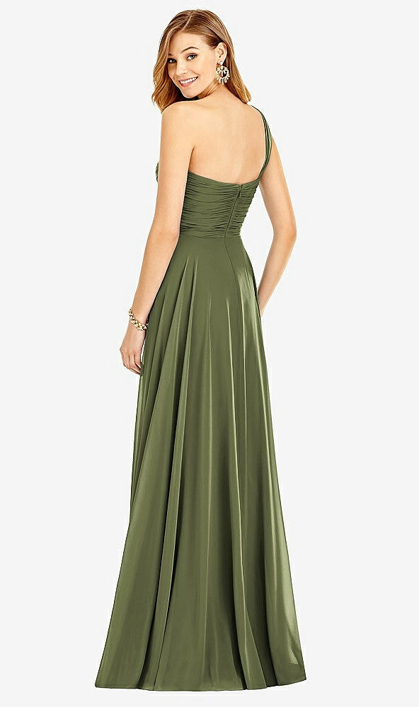 Back View - Olive Green After Six Bridesmaid Dress 6751