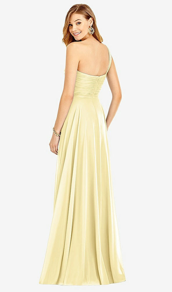 Back View - Pale Yellow After Six Bridesmaid Dress 6751