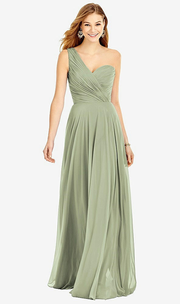 Front View - Sage After Six Bridesmaid Dress 6751