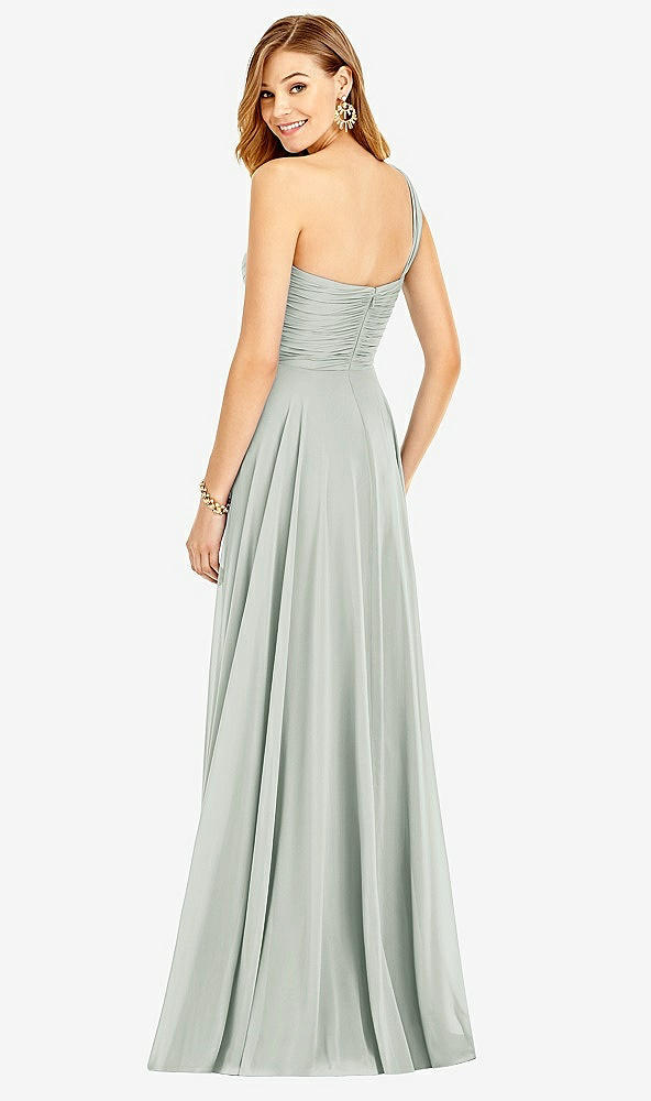 Back View - Willow Green After Six Bridesmaid Dress 6751