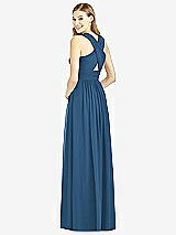 Rear View Thumbnail - Dusk Blue After Six Bridesmaid Dress 6752