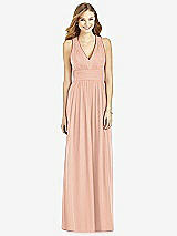 Front View Thumbnail - Pale Peach After Six Bridesmaid Dress 6752