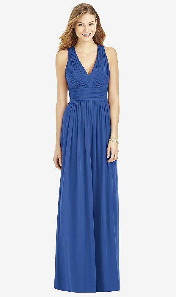 Front View - Classic Blue After Six Bridesmaid Dress 6752