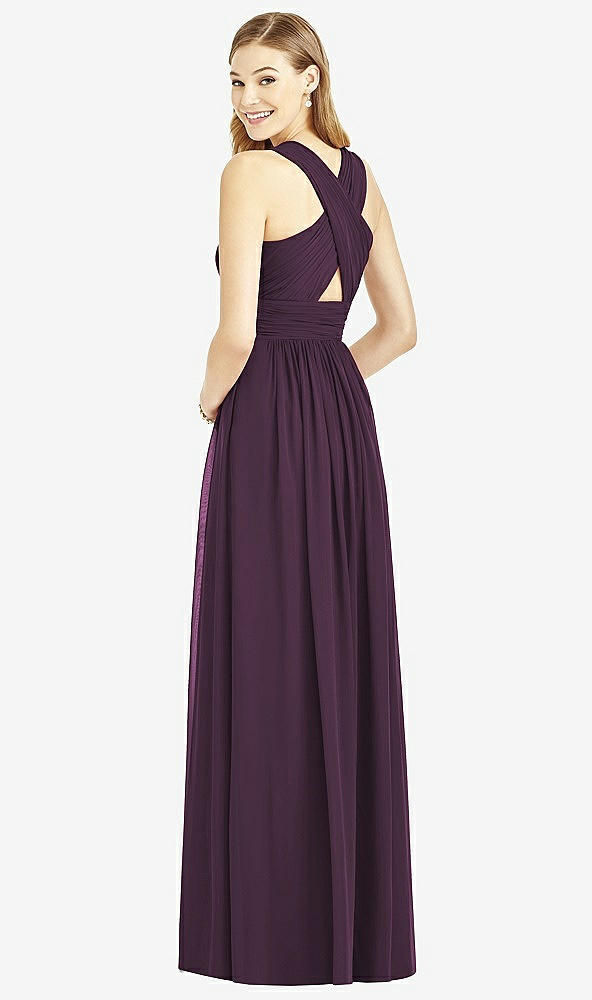 Back View - Aubergine After Six Bridesmaid Dress 6752