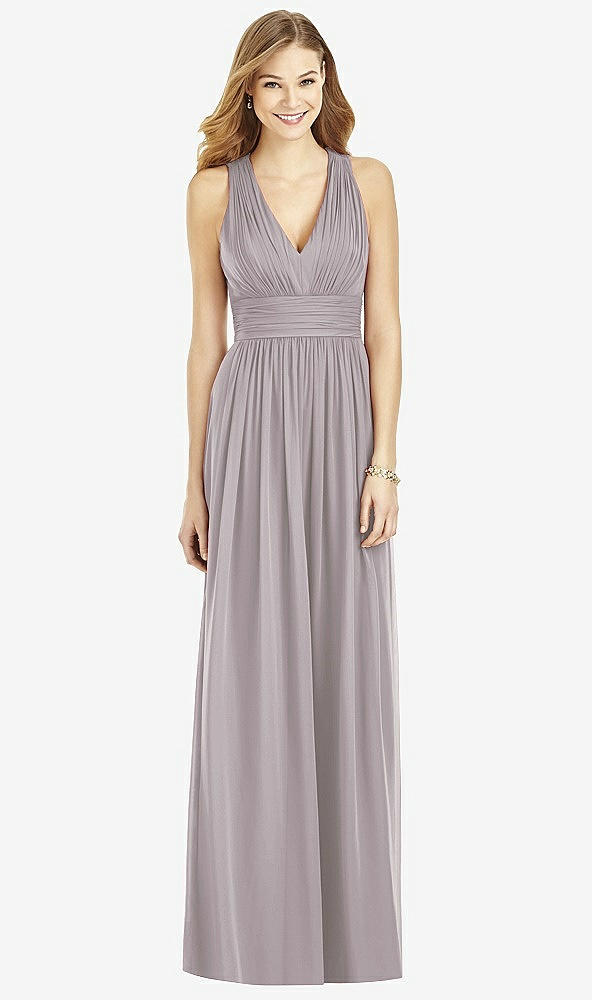 Front View - Cashmere Gray After Six Bridesmaid Dress 6752