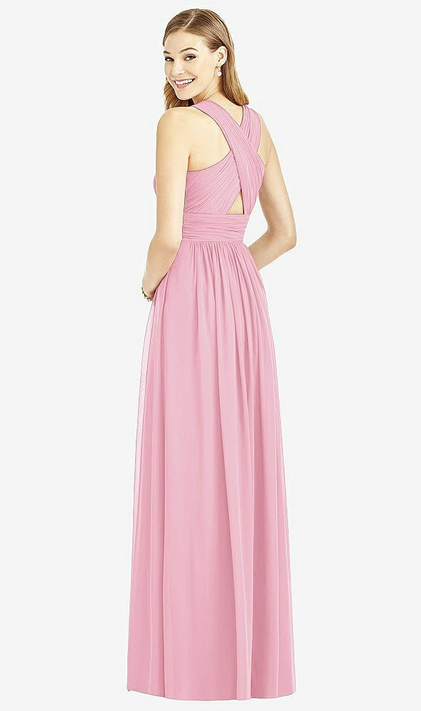 Back View - Peony Pink After Six Bridesmaid Dress 6752