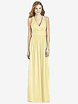 Front View Thumbnail - Pale Yellow After Six Bridesmaid Dress 6752