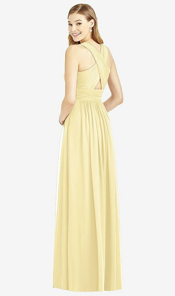 Back View - Pale Yellow After Six Bridesmaid Dress 6752