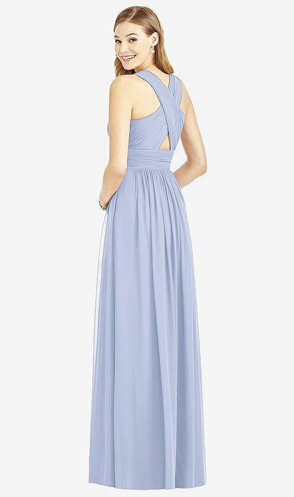 Back View - Sky Blue After Six Bridesmaid Dress 6752