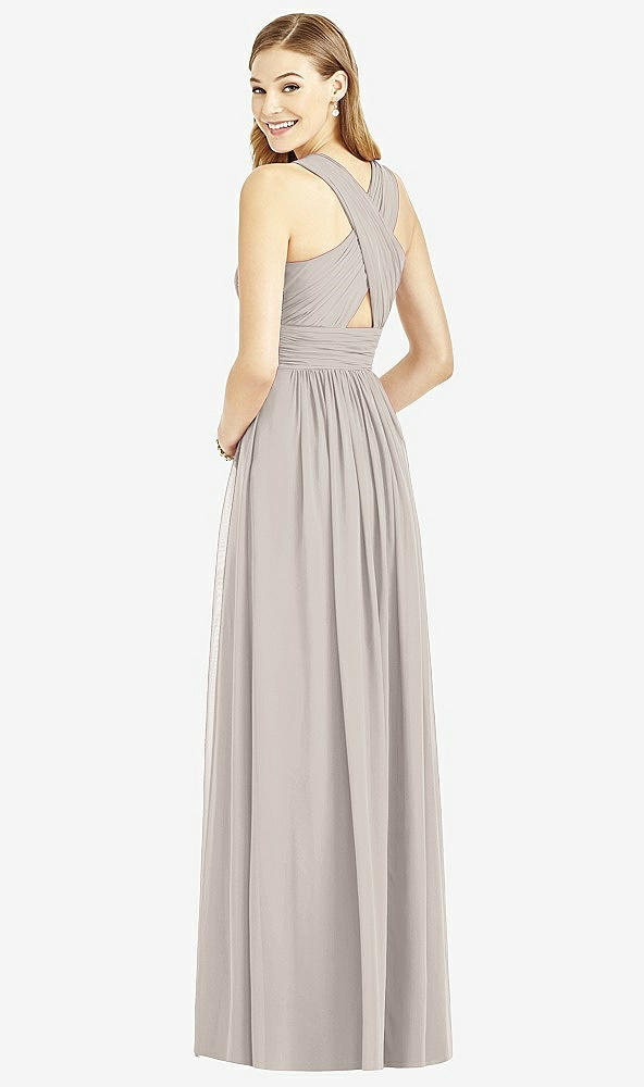 Back View - Taupe After Six Bridesmaid Dress 6752