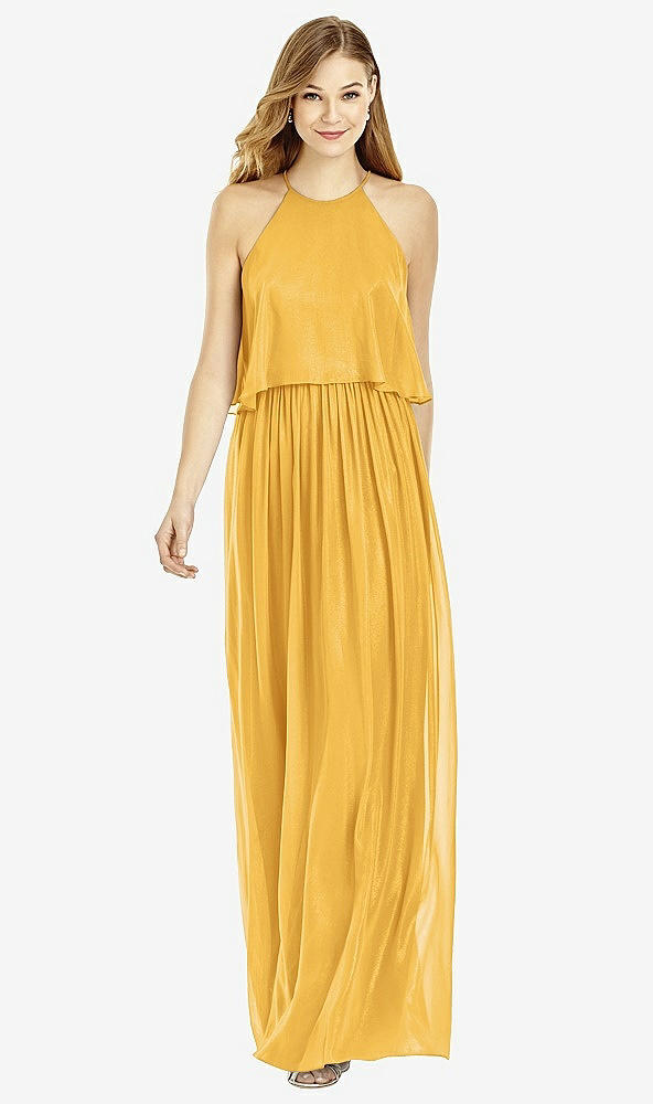 Front View - NYC Yellow After Six Bridesmaid Dress 6753