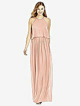 Front View Thumbnail - Pale Peach After Six Bridesmaid Dress 6753