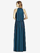 Rear View Thumbnail - Atlantic Blue After Six Bridesmaid Dress 6753