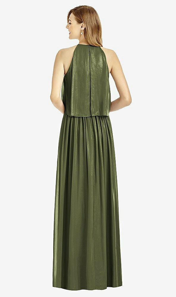 Back View - Olive Green After Six Bridesmaid Dress 6753