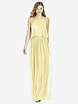Front View Thumbnail - Pale Yellow After Six Bridesmaid Dress 6753