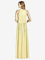 Rear View Thumbnail - Pale Yellow After Six Bridesmaid Dress 6753