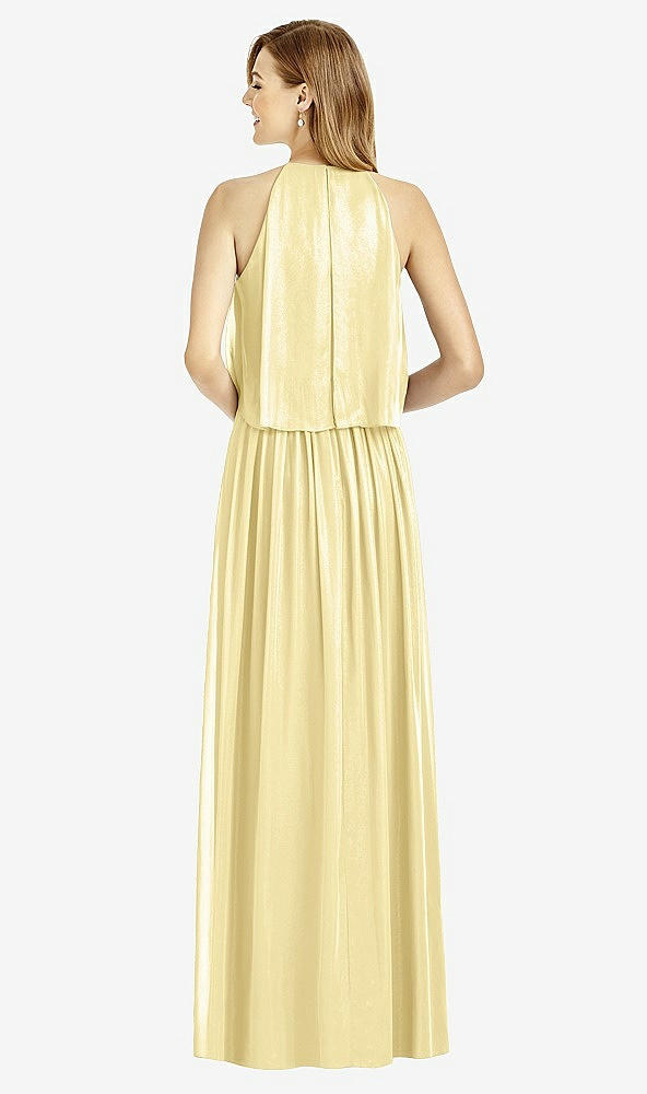 Back View - Pale Yellow After Six Bridesmaid Dress 6753