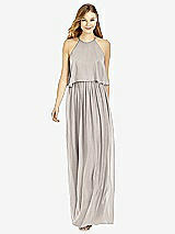Front View Thumbnail - Taupe After Six Bridesmaid Dress 6753