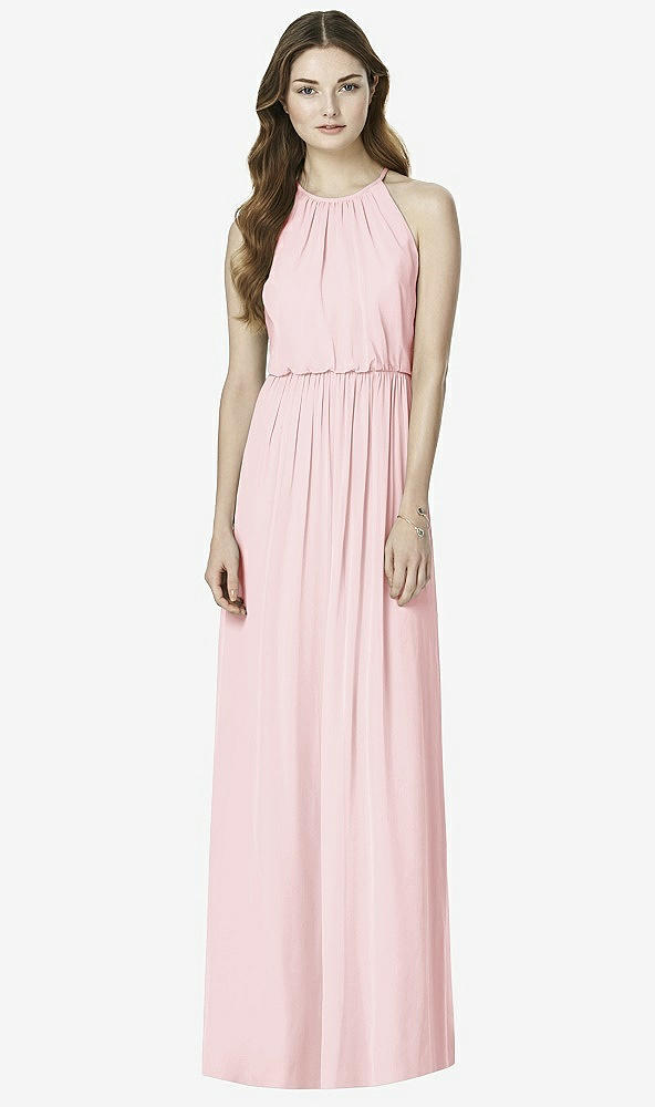 Front View - Ballet Pink After Six Bridesmaid Dress 6754