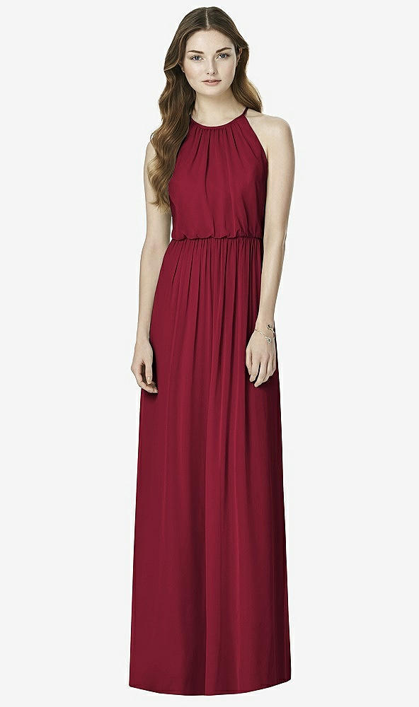 Front View - Burgundy After Six Bridesmaid Dress 6754