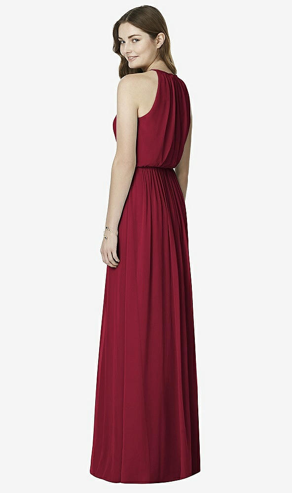 Back View - Burgundy After Six Bridesmaid Dress 6754