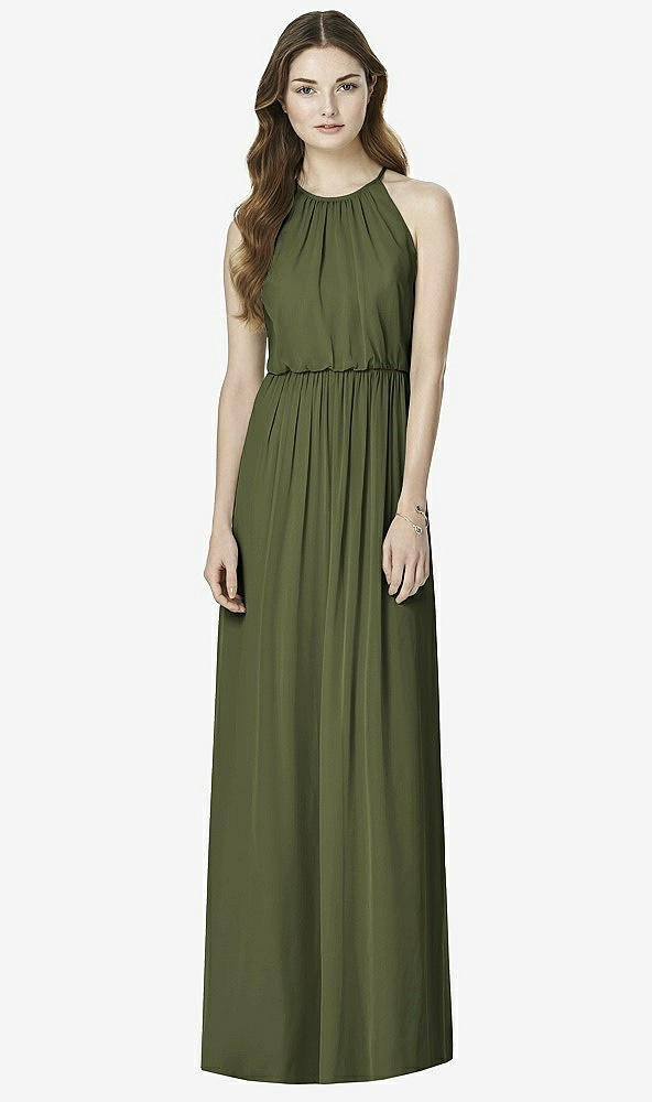 Front View - Olive Green After Six Bridesmaid Dress 6754