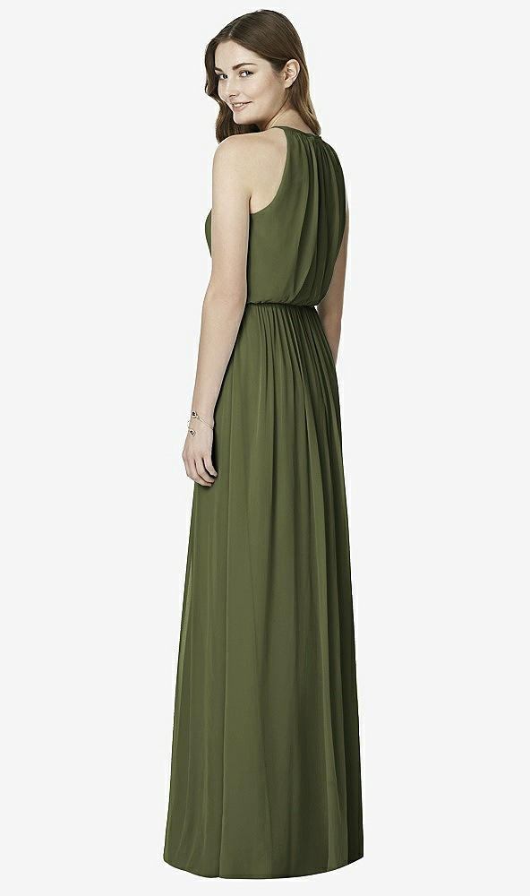 Back View - Olive Green After Six Bridesmaid Dress 6754
