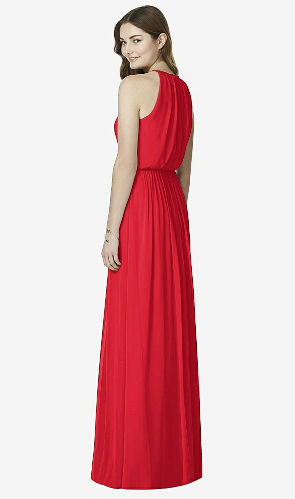 Back View - Parisian Red After Six Bridesmaid Dress 6754