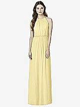 Front View Thumbnail - Pale Yellow After Six Bridesmaid Dress 6754