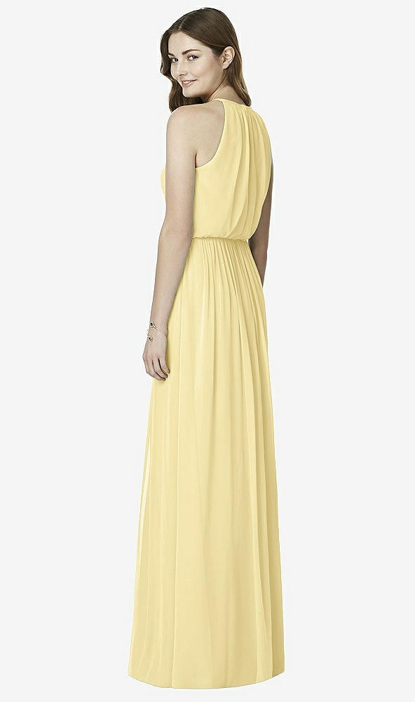Back View - Pale Yellow After Six Bridesmaid Dress 6754