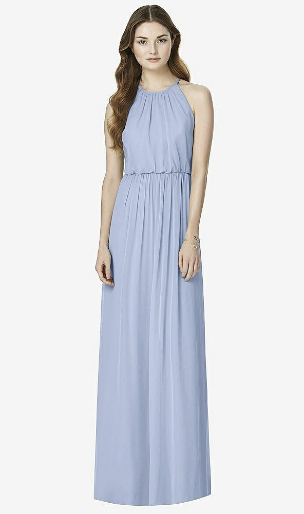 Front View - Sky Blue After Six Bridesmaid Dress 6754