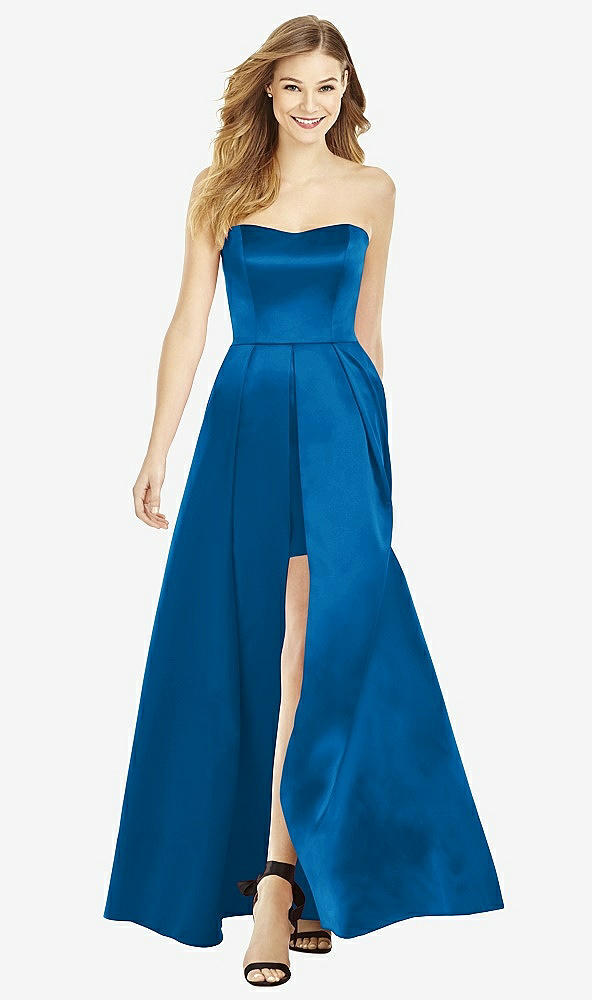 Front View - Cerulean After Six Bridesmaid Dress 6755