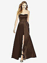 Front View Thumbnail - Espresso After Six Bridesmaid Dress 6755
