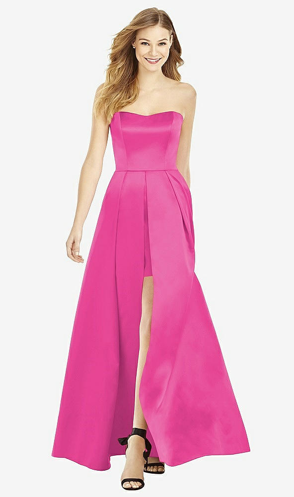 Front View - Fuchsia After Six Bridesmaid Dress 6755
