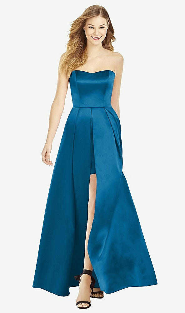 Front View - Ocean Blue After Six Bridesmaid Dress 6755