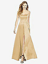 Front View Thumbnail - Venetian Gold After Six Bridesmaid Dress 6755