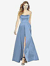 Front View Thumbnail - Windsor Blue After Six Bridesmaid Dress 6755