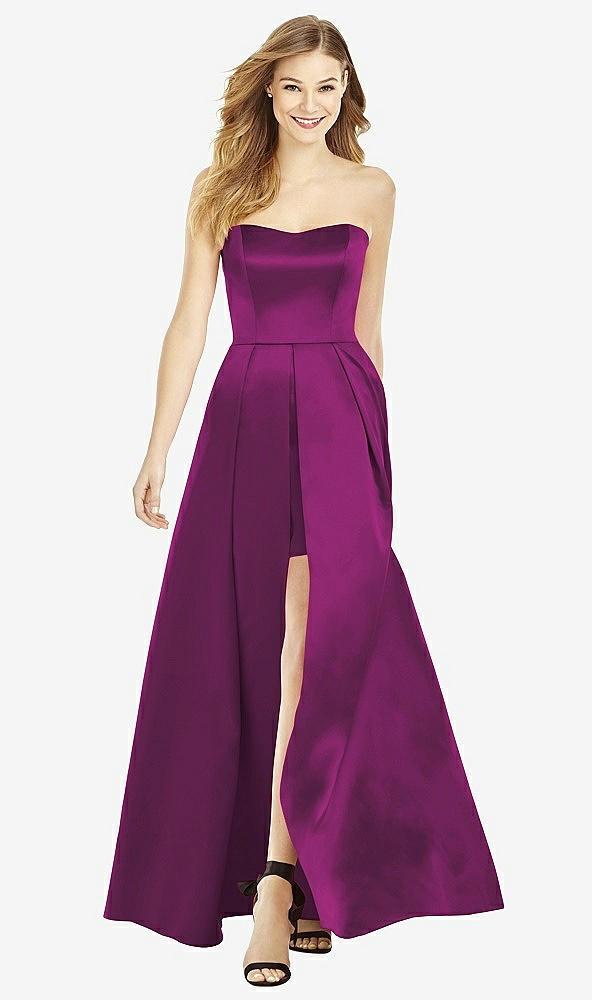 Front View - Wild Berry After Six Bridesmaid Dress 6755