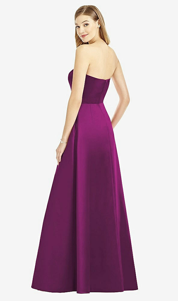 Back View - Wild Berry After Six Bridesmaid Dress 6755