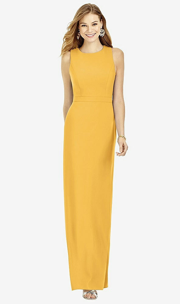 Back View - NYC Yellow After Six Bridesmaid Dress 6756