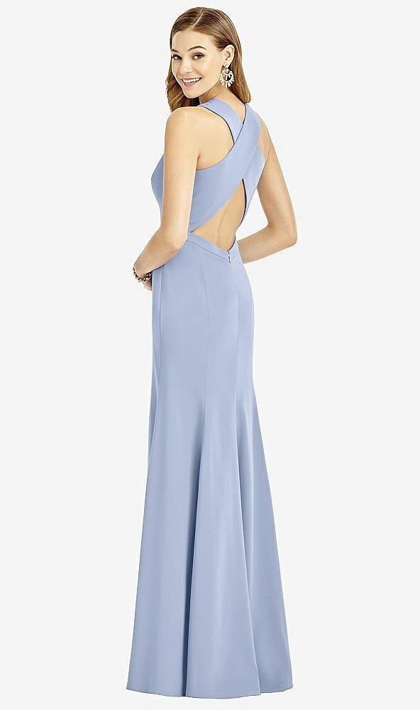 Front View - Sky Blue After Six Bridesmaid Dress 6756