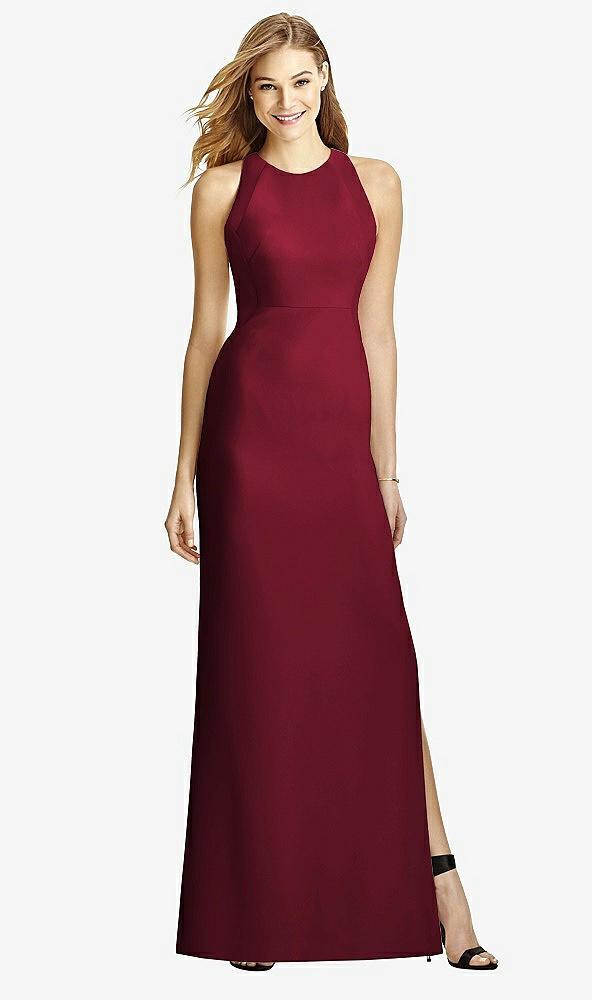Back View - Burgundy After Six Bridesmaid Dress 6757