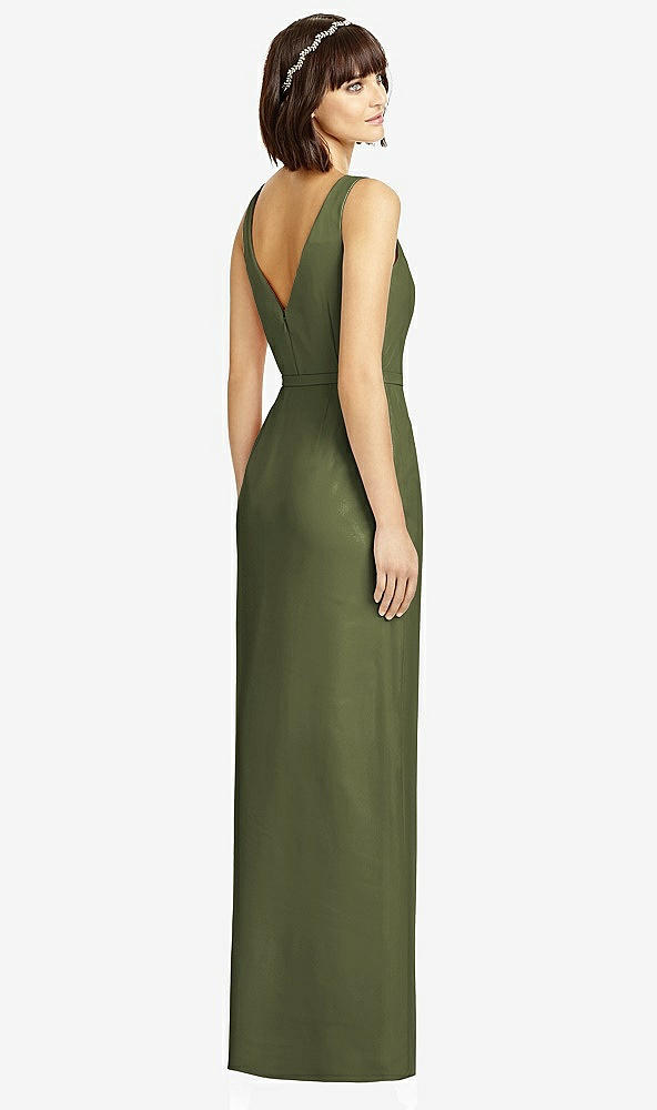 Back View - Olive Green Dessy Collection Style 2968