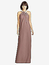 Front View Thumbnail - Sienna Full Length Crepe Halter Neckline Dress