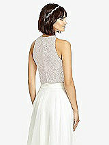 Rear View Thumbnail - Topaz & Oyster Dessy Collection Bridesmaid Top T2974