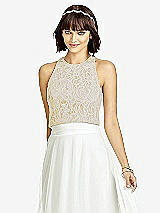 Front View Thumbnail - Buttercup & Oyster Dessy Collection Bridesmaid Top T2974