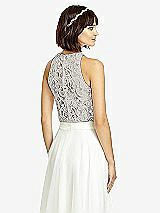 Rear View Thumbnail - Black & Oyster Dessy Collection Bridesmaid Top T2974