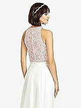 Rear View Thumbnail - Perfect Coral & Oyster Dessy Collection Bridesmaid Top T2974